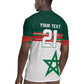 World Football 2026 Morocco Custom Rugby Jersey African Geometric White Pattern - African Pride