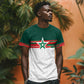 World Football 2026 Morocco Custom T shirt African Geometric White Pattern - African Pride