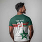 World Football 2026 Morocco Custom T shirt African Geometric White Pattern - African Pride