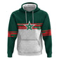World Football 2026 Morocco Custom Zip Hoodie African Geometric White Pattern - African Pride