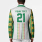 World Football 2026 Senegal Custom Blazer African Kente White Pattern - African Pride