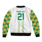 World Football 2026 Senegal Custom Bomber Jacket African Kente White Pattern - African Pride