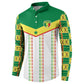 World Football 2026 Senegal Custom Button Sweatshirt African Kente White Pattern