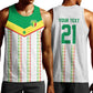 World Football 2026 Senegal Custom Men Tank Top African Kente White Pattern - African Pride