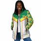 World Football 2026 Senegal Custom Padded Jacket African Kente White Pattern - African Pride