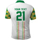 World Football 2026 Senegal Custom Polo Shirt African Kente White Pattern - African Pride