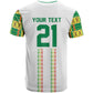 World Football 2026 Senegal Custom T shirt African Kente White Pattern LT9
