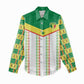 World Football 2026 Senegal Custom Women Casual Shirt African Kente White Pattern - African Pride