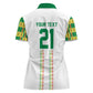 World Football 2026 Senegal Custom Women Polo Shirt African Kente White Pattern - African Pride