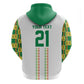 World Football 2026 Senegal Custom Zip Hoodie African Kente White Pattern - African Pride