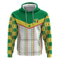 World Football 2026 Senegal Custom Zip Hoodie African Kente White Pattern - African Pride