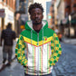 World Football 2026 Senegal Custom Zip Hoodie African Kente White Pattern - African Pride