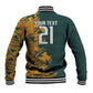 South Africa Rugby Custom Baseball Jacket Afro Springboks Mascot Sporty Version