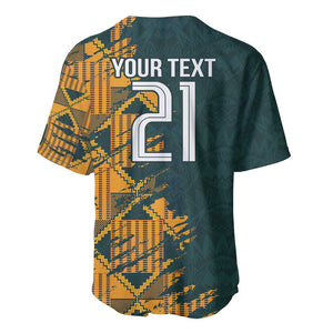 South Africa Rugby Custom Baseball Jersey Afro Springboks Mascot Sporty Version
