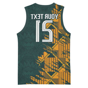 South Africa Rugby Custom Basketball Jersey Afro Springboks Mascot Sporty Version - African Pride