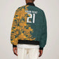 South Africa Rugby Custom Bomber Jacket Afro Springboks Mascot Sporty Version