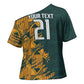 South Africa Rugby Custom Cross Shoulder Shirt Afro Springboks Mascot Sporty Version