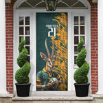 South Africa Rugby Custom Door Cover Afro Springboks Mascot Sporty Version