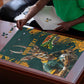 South Africa Rugby Custom Puzzle Afro Springboks Mascot Sporty Version