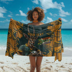 South Africa Rugby Custom Sarong Afro Springboks Mascot Sporty Version