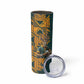 South Africa Rugby Custom Skinny Tumbler Afro Springboks Mascot Sporty Version