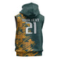 South Africa Rugby Custom Sleeveless Hoodie Afro Springboks Mascot Sporty Version - African Pride