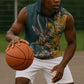 South Africa Rugby Custom Sleeveless Hoodie Afro Springboks Mascot Sporty Version - African Pride