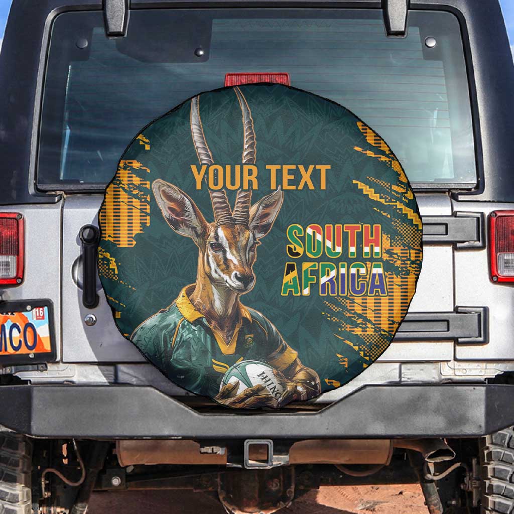 South Africa Rugby Custom Spare Tire Cover Afro Springboks Mascot ...