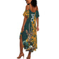South Africa Rugby Custom Summer Maxi Dress Afro Springboks Mascot Sporty Version