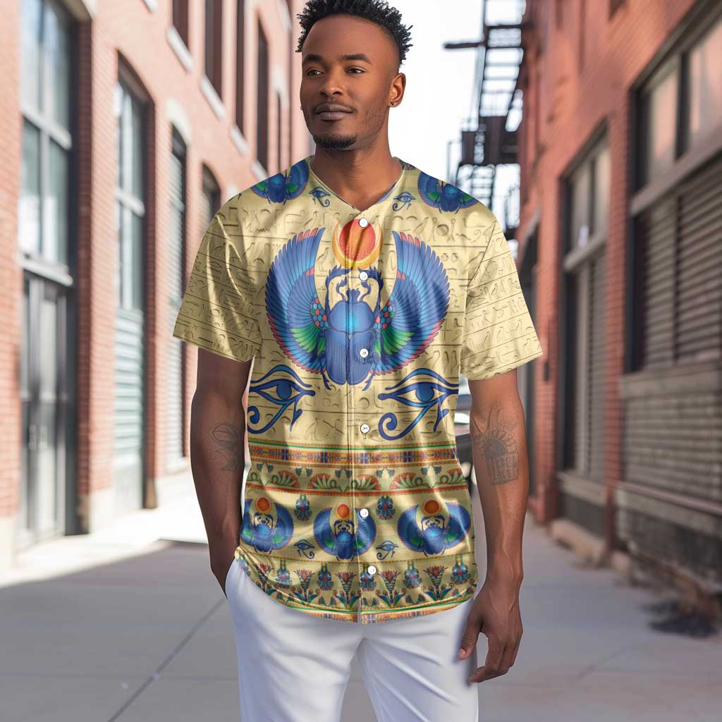 Ancient Egypt Scarab Beetle Baseball Jersey