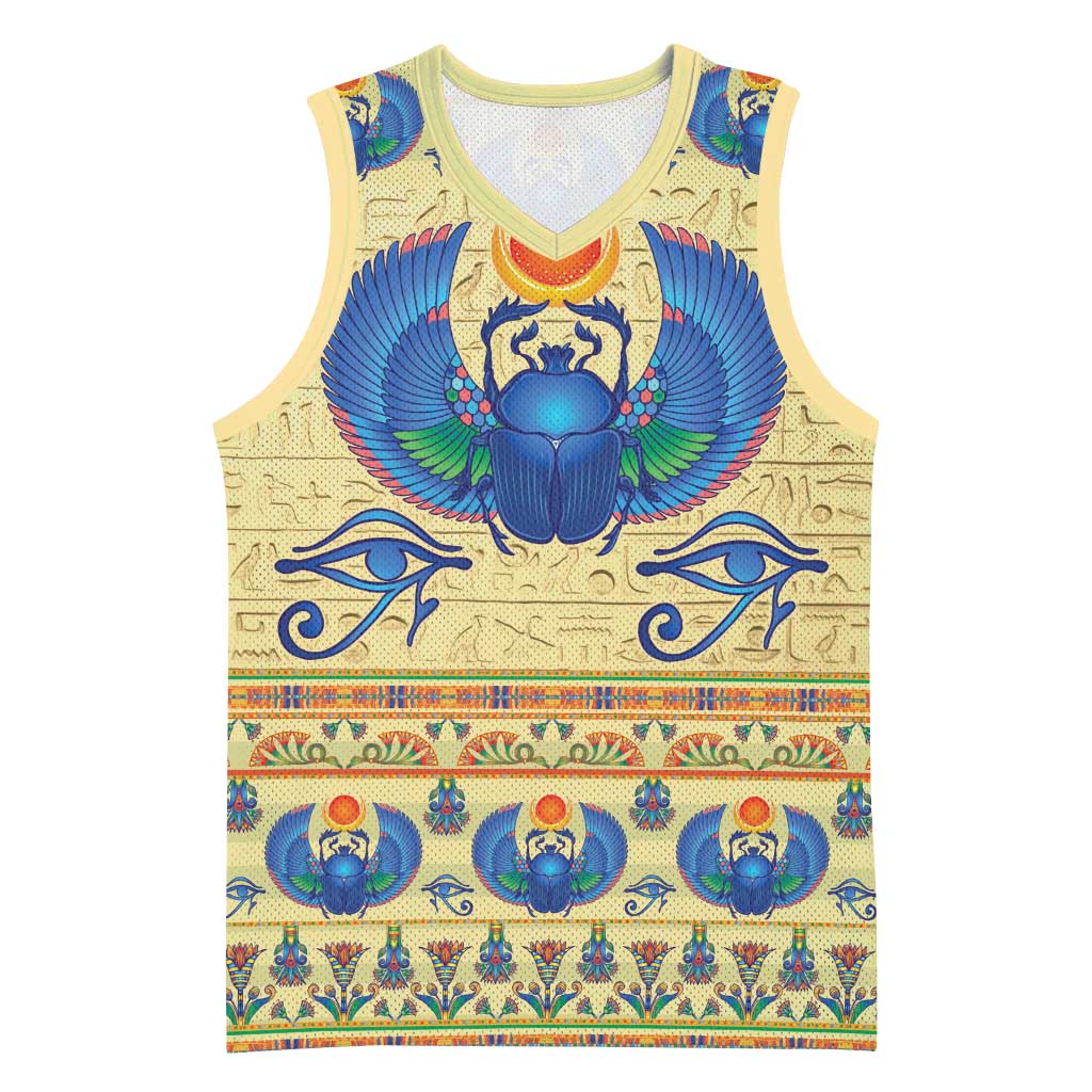 Ancient Egypt Scarab Beetle Basketball Jersey - African Pride