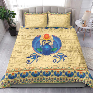Ancient Egypt Scarab Beetle Bedding Set