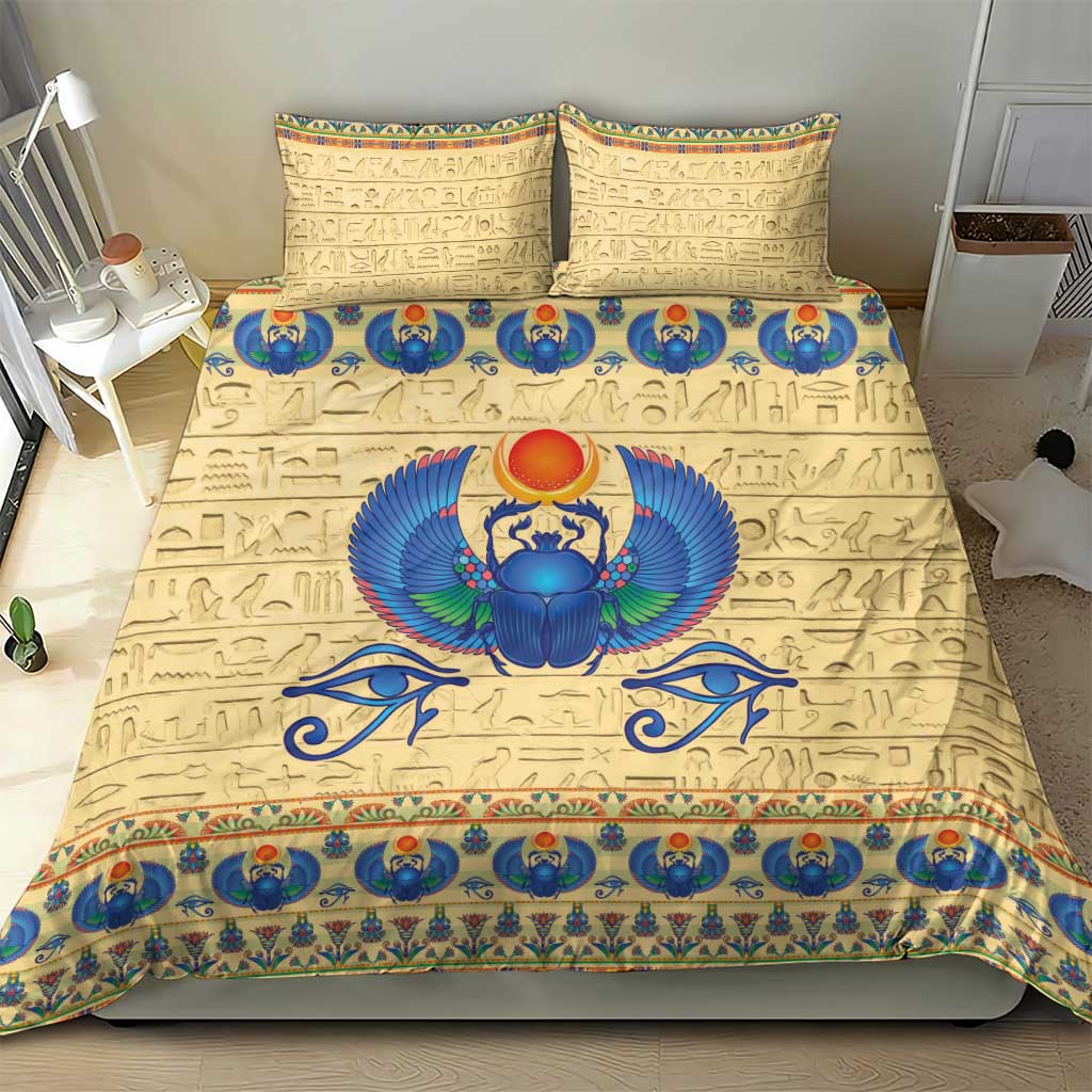 Ancient Egypt Scarab Beetle Bedding Set