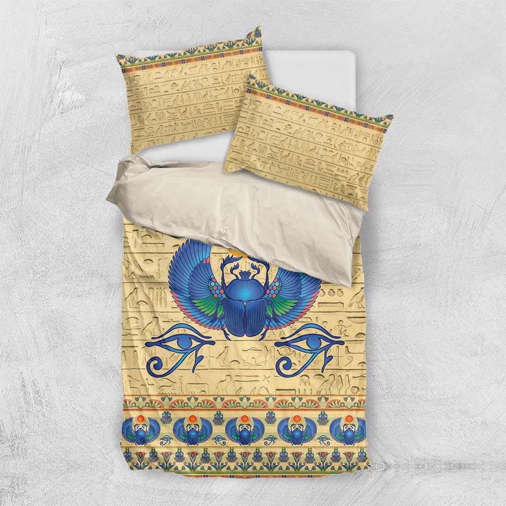 Ancient Egypt Scarab Beetle Bedding Set