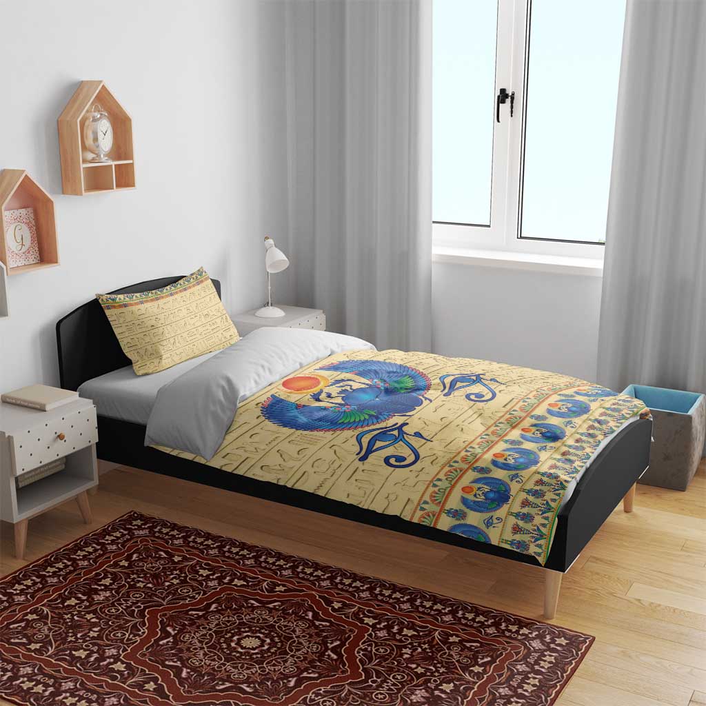Ancient Egypt Scarab Beetle Bedding Set
