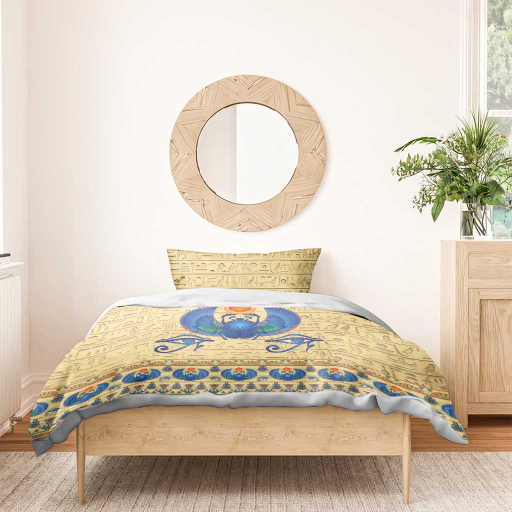 Ancient Egypt Scarab Beetle Bedding Set