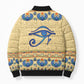 Ancient Egypt Scarab Beetle Bomber Puffer Jacket