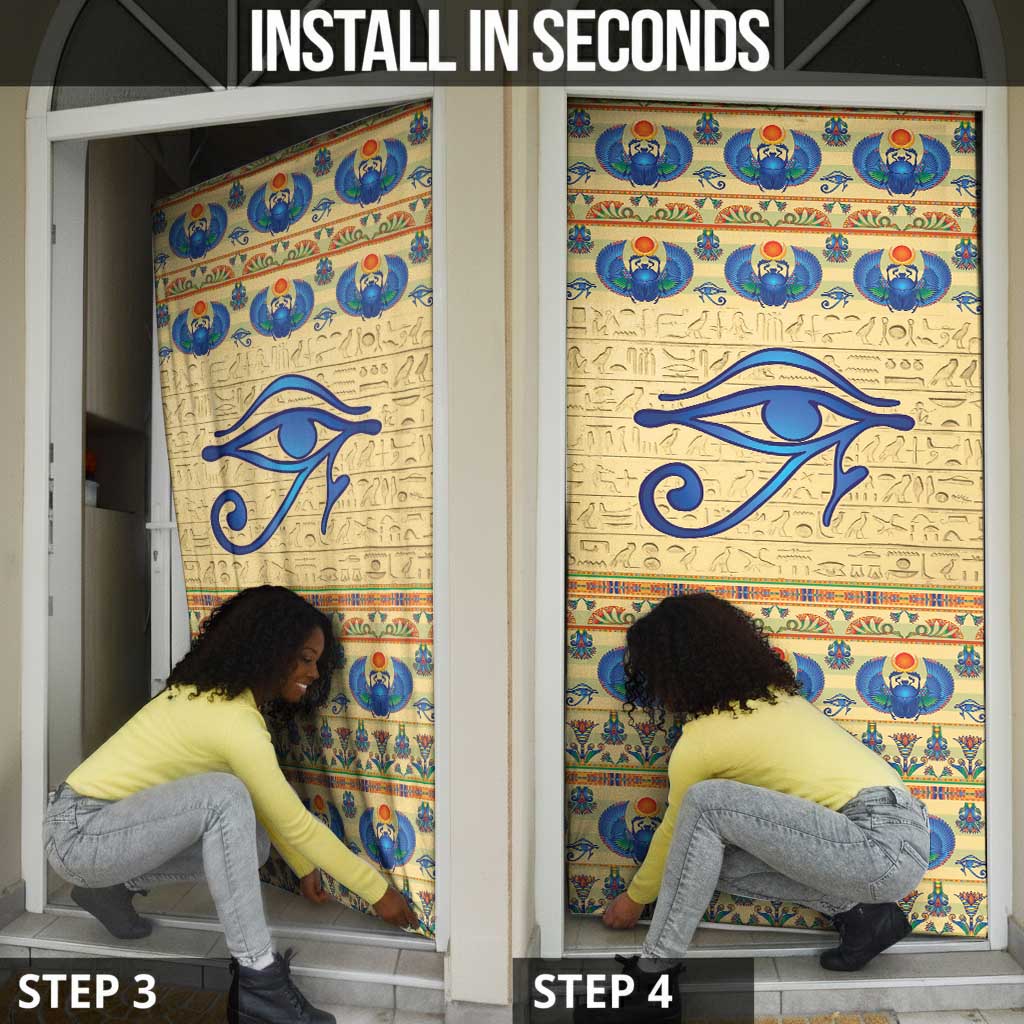 Ancient Egypt Scarab Beetle Door Cover