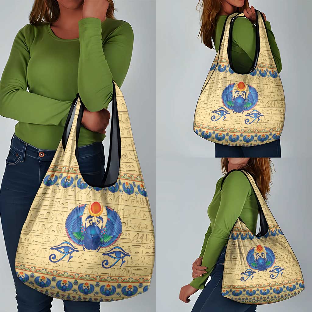 Ancient Egypt Scarab Beetle Grocery Bag