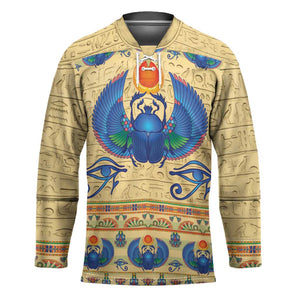 Ancient Egypt Scarab Beetle Hockey Jersey