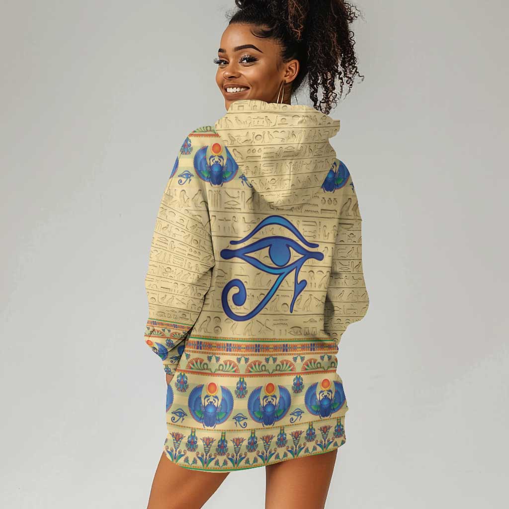 Ancient Egypt Scarab Beetle Hoodie Dress