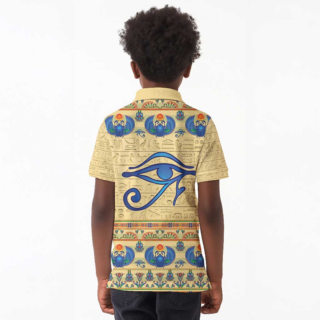 Ancient Egypt Scarab Beetle Kid Polo Shirt