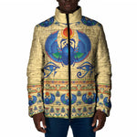 Ancient Egypt Scarab Beetle Padded Jacket
