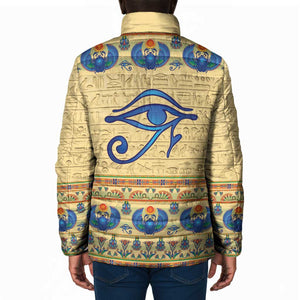 Ancient Egypt Scarab Beetle Padded Jacket