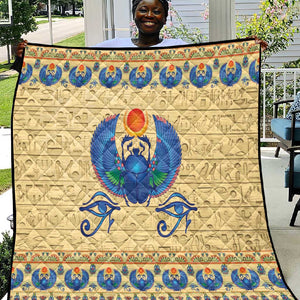 Ancient Egypt Scarab Beetle Quilt