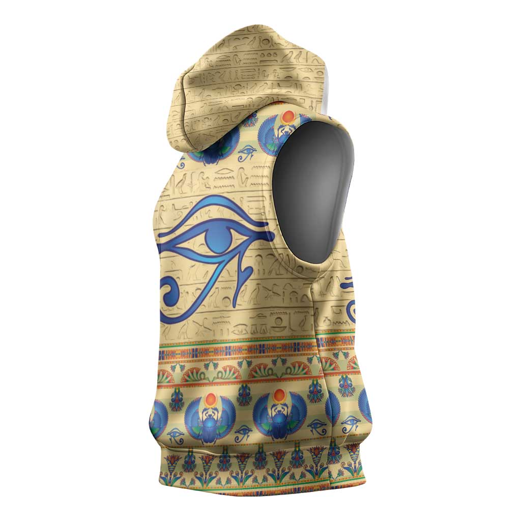 Ancient Egypt Scarab Beetle Sleeveless Hoodie - African Pride