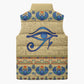 Ancient Egypt Scarab Beetle Sleeveless Puffer Jacket