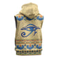 Ancient Egypt Scarab Beetle Sleeveless Zip Hoodie - African Pride
