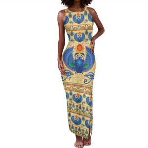 Ancient Egypt Scarab Beetle Tank Maxi Dress
