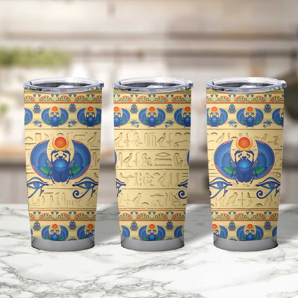Ancient Egypt Scarab Beetle Tumbler Cup